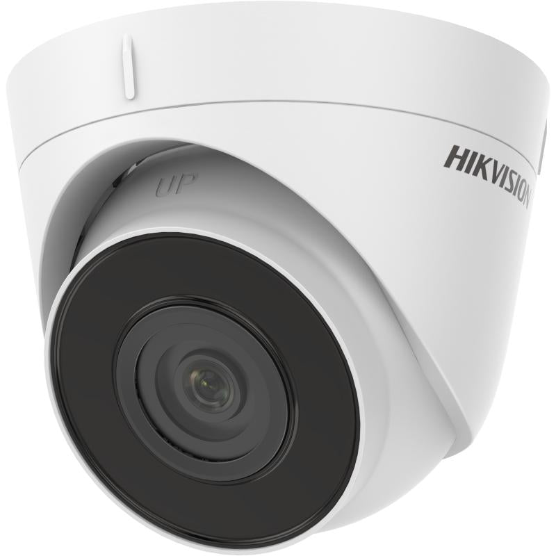 كاميرا شبكة Hikvision DS-2CD1323G0E-I - 2 ميجابكسل، ضغط H.264/MJPEG، حتى 30 إطارًا في الثانية، عدسة ثابتة 2.8 مم، رؤية ليلية بالأشعة تحت الحمراء، صوت ثنائي الاتجاه، تدعم تخزين Micro SD، تصنيف مقاومة الطقس IP67.