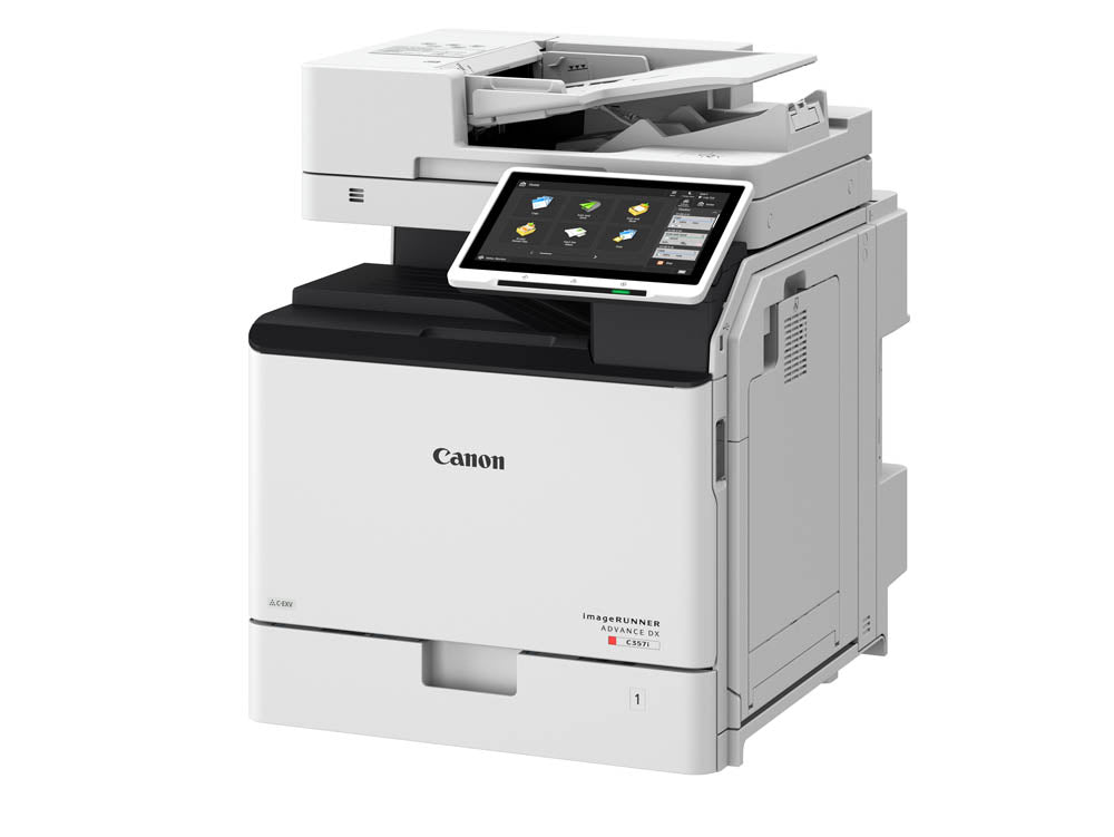 Canon iR-ADV DX C357i A4 Color Laser Multifunction Printer - Print/Copy/Scan/Send/Store - 35 ppm - 1,200 x 600 dpi - 3.0GB RAM - 320GB HDD - 650 Sheets (Standard) - USB/Wireless - Optional Fax