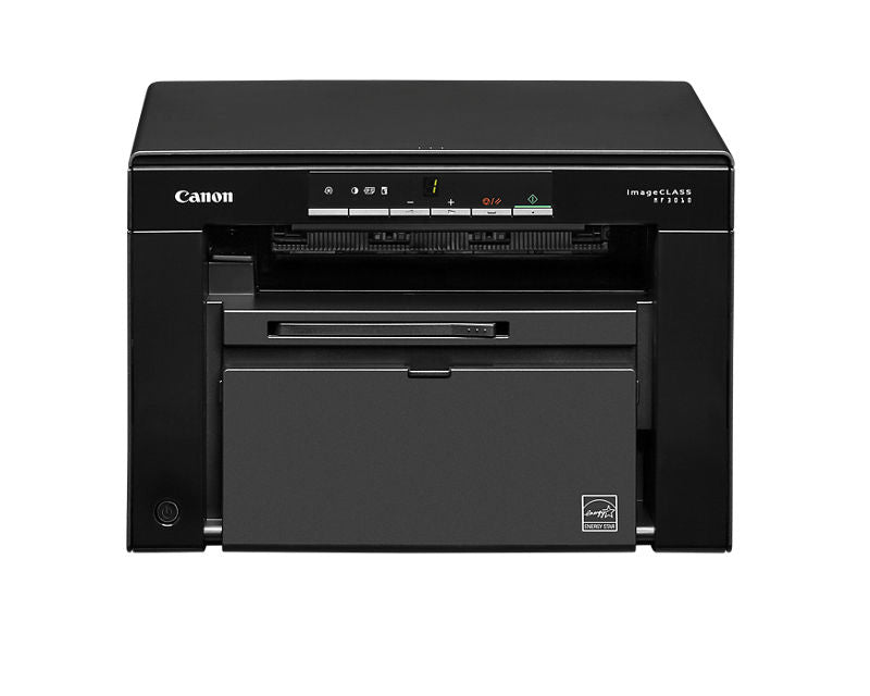 طابعة ليزر متعددة الوظائف Canon imageCLASS MF3010، طباعة/نسخ/مسح ضوئي، حتى 19 صفحة في الدقيقة، مسح ضوئي ملون بدقة 9600 نقطة في البوصة، علبة ورق سعة 150 ورقة، وضع توفير الطاقة، متوافقة مع أنظمة Windows/Mac/Linux