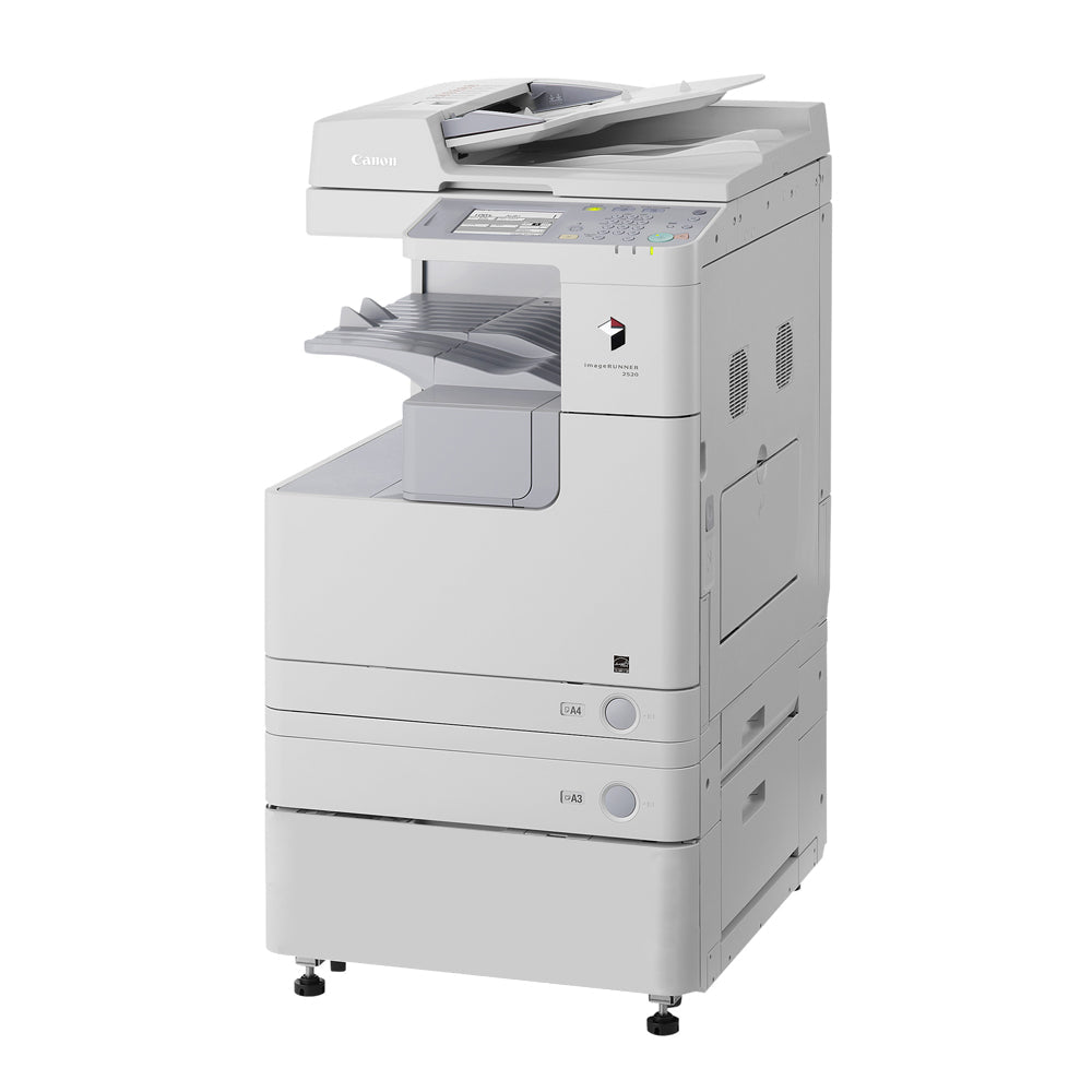 طابعة كانون imageRUNNER 2525 متعددة الوظائف أحادية اللون، 25 صفحة في الدقيقة، دقة 1200 × 1200 نقطة في البوصة، طابعة - ناسخة - مسح ضوئي - فاكس، 14600 طباعة بالأبيض والأسود، مناسبة للمكاتب الصغيرة والمتوسطة.