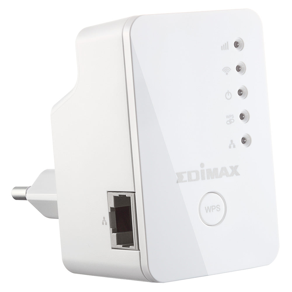 Edimax Access Point Extender EW-7438RPn, Extends Wi-Fi Range, 3-in-1 Mode (Extender, Access Point, Bridge), Up to 300 Mbps, Compact Wall Plug Design, iQ Setup, Smart App Control, WPS Button, Compatible with 802.11b/g/n.