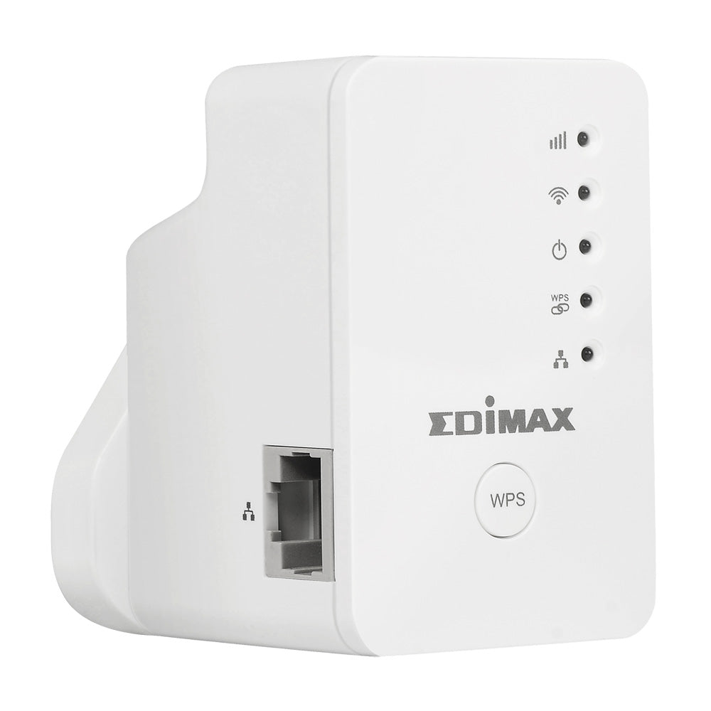 Edimax Access Point Extender EW-7438RPn, Extends Wi-Fi Range, 3-in-1 Mode (Extender, Access Point, Bridge), Up to 300 Mbps, Compact Wall Plug Design, iQ Setup, Smart App Control, WPS Button, Compatible with 802.11b/g/n.
