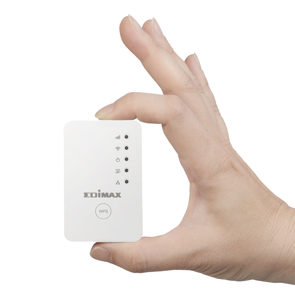 Edimax Access Point Extender EW-7438RPn, Extends Wi-Fi Range, 3-in-1 Mode (Extender, Access Point, Bridge), Up to 300 Mbps, Compact Wall Plug Design, iQ Setup, Smart App Control, WPS Button, Compatible with 802.11b/g/n.