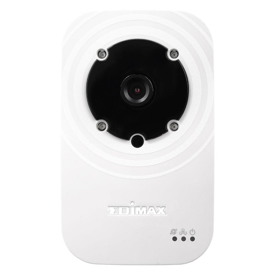 Edimax IC-3116W Wireless Network Camera - 720p HD Security Camera with Night Vision, Motion Detection, Email Alerts, Plug n View Technology, Remote Monitoring via EdiLife App.