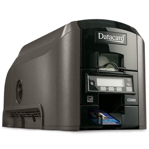 طابعة بطاقات Entrust Datacard CD800، طباعة عالية الدقة، تقنية طباعة سريعة، تصميم معياري للترقيات، مثالية للاستخدام الحكومي والشركاتي والتعليمي