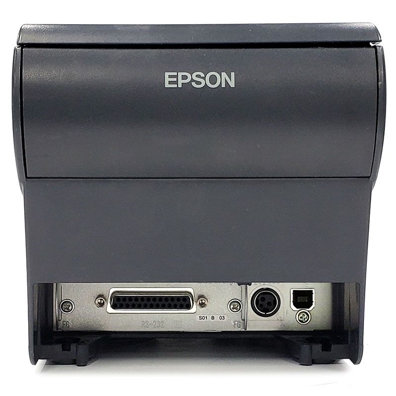 طابعة الإيصالات الحرارية Epson TM-T88V، طباعة سريعة 300 مم/ثانية، مثالية لنقاط البيع، وطباعة فواتير الطلبات والإيصالات في المطبخ، وتحميل ورق سهل، وقاطع تلقائي، ولون فحمي