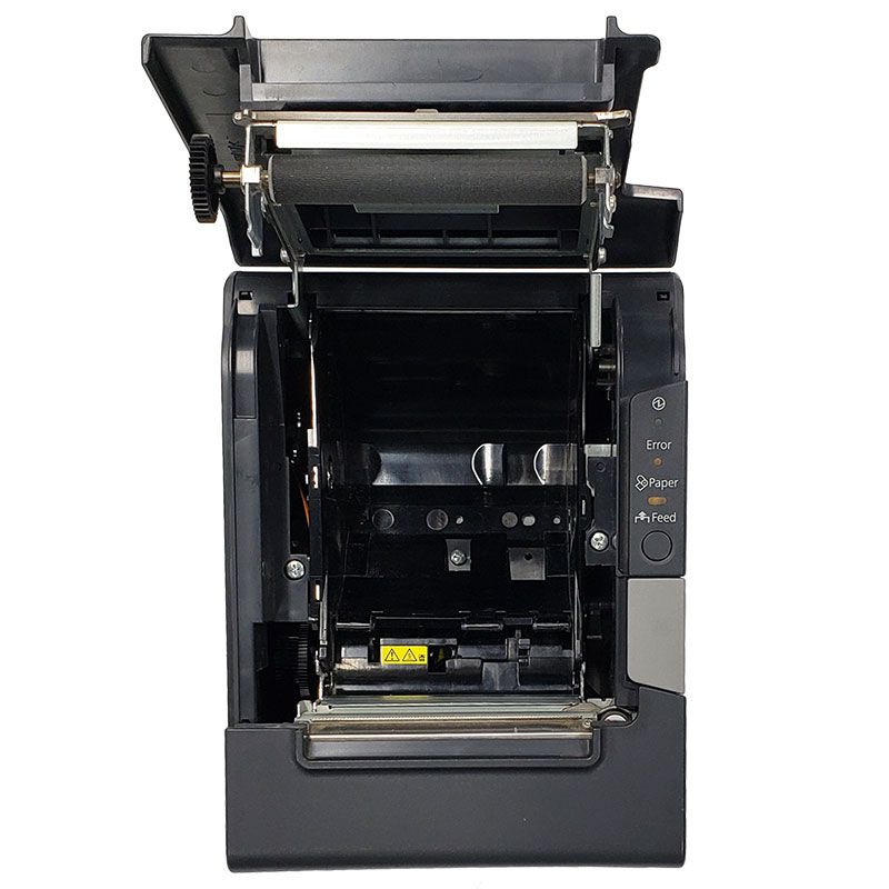 طابعة الإيصالات الحرارية Epson TM-T88V، طباعة سريعة 300 مم/ثانية، مثالية لنقاط البيع، وطباعة فواتير الطلبات والإيصالات في المطبخ، وتحميل ورق سهل، وقاطع تلقائي، ولون فحمي