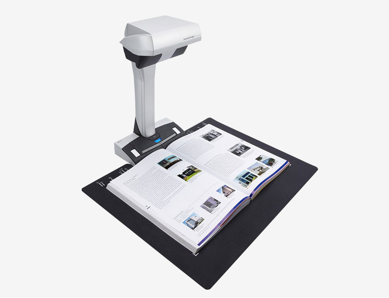 FUJITSU SV600 ScanSnap - ماسح ضوئي سريع يعمل بضغطة زر واحدة، واكتشاف تقليب الصفحات، وتصحيح الصور المتقدم، مثالي للمستندات الحساسة، ويأتي مع برنامج ScanSnap Home