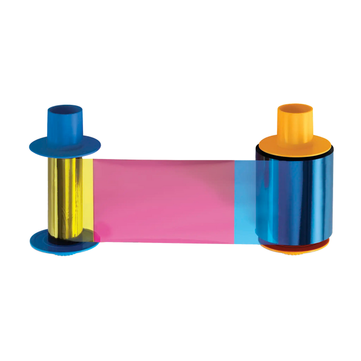 Fargo 86031 YMCKO Ribbon for DTC500 Series, 400 Prints, Five-Panel Full-Color Printing with Protective Overlay, Compatible with DTC500, DTC510, DTC515, DTC710, DTC720 Printers