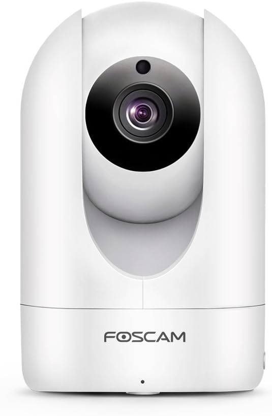 كاميرا Foscam R2، بث فيديو عالي الدقة 1080 بكسل، صوت ثنائي الاتجاه، تكبير سحري 2X، تكبير رقمي 6X، شريحة Ambarella، تنبيهات في الوقت الفعلي، دفع رسائل الوسائط الغنية، معالج إعداد الصوت