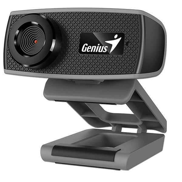 Genius FaceCam 1000X - USB Webcam, 720P HD CMOS Sensor, Manual Focus, Built-in Microphone, 90° View Angle, Compatible with Windows and Mac