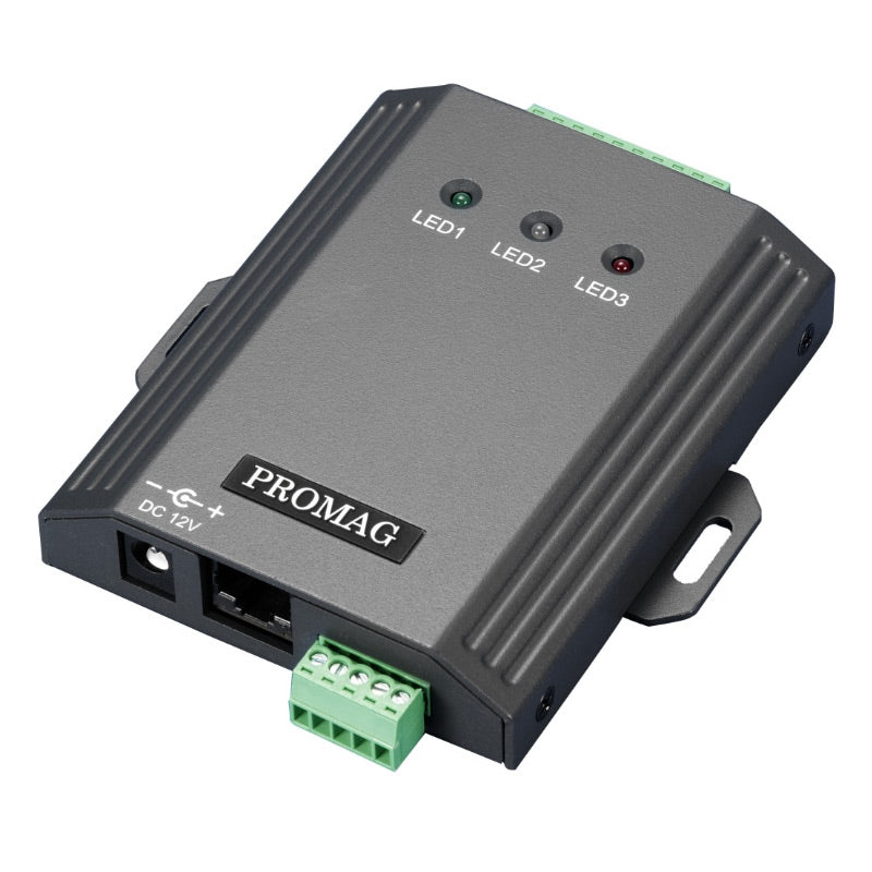 PROMAG WEC200 Networkable Access Controller, 2K Memory, Supports 50 Users, Wiegand to Ethernet, 2 Relay Outputs, Door Left Open Alarm, TCP/UDP Protocols.