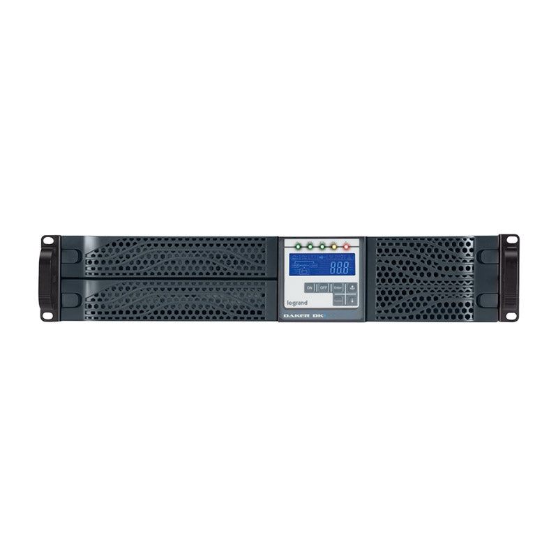 LEGRAND DAKER DK Plus 6000VA, Online UPS, 6000VA Rated Power, 5400W Output, Sine Wave Output, 6 Minutes Full Load Autonomy, Rackmount Design, Power Factor 0.9, Part Number 310174.