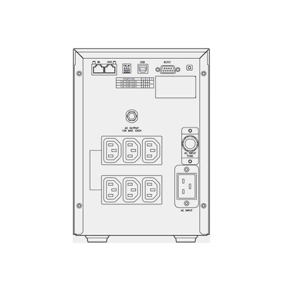 LEGRAND Niky 3000VA Line Interactive UPS، 1200 واط، يتم التحكم فيه بواسطة وحدة المعالجة المركزية، تقنية AVR، 6 مآخذ إخراج IEC + USB، نسخ احتياطي لمدة 5 دقائق على الأقل عند 80% من الحمل، إدارة المعالج الدقيق، معتمد من CE.