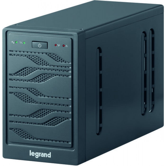 Legrand UPS Niky 600VA, Line-Interactive Technology, 300W Active Power, 5-Minute Backup at 80% Load, USB Monitoring, RJ11/RJ45 Protection, Pseudo-Sinusoidal Waveform, CE Certified