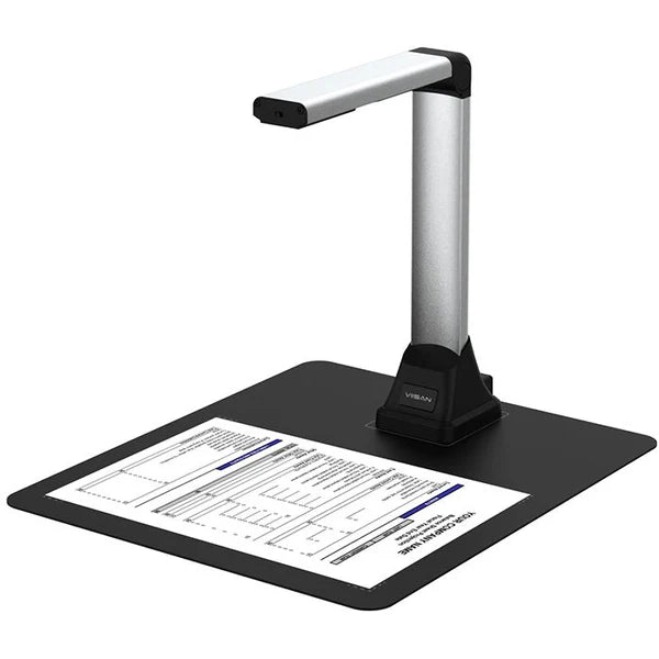 MYSHER VS5471 USB Document Camera, 5.0 MP CMOS Sensor, 2592 x 1944 Resolution, A4 Shooting Area, Built-in LED Lights, Supports JPG, PDF, AVI, MP4, USB 2.0 Connectivity, Includes CamShop Software.