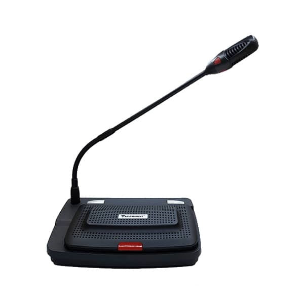 RESTMOMENT Conference System RX-D2305-LBI – Digital Conference System, IEC60914 Compliant, CD Quality Audio, Point-to-Point Transmission up to 150m, LCD Display, Built-in IC Card Reader, Tabletop Design, High-Fidelity Speaker