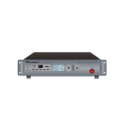RESTMOMENT Conference System RX-D2305-LBI – Digital Conference System, IEC60914 Compliant, CD Quality Audio, Point-to-Point Transmission up to 150m, LCD Display, Built-in IC Card Reader, Tabletop Design, High-Fidelity Speaker