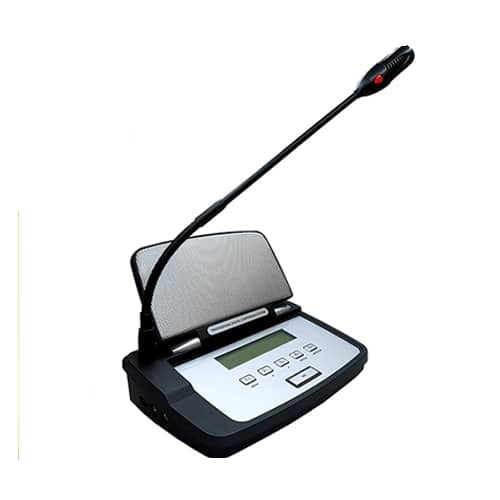 RESTMOMENT Conference System RX-D2305-LBI – Digital Conference System, IEC60914 Compliant, CD Quality Audio, Point-to-Point Transmission up to 150m, LCD Display, Built-in IC Card Reader, Tabletop Design, High-Fidelity Speaker