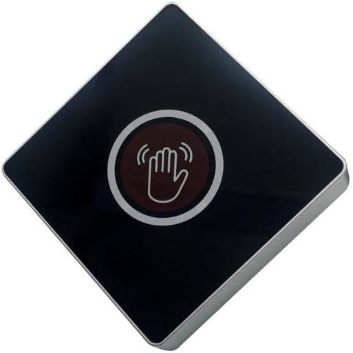 TUYA Access Control OP24D WIFI - No touch infrared exit button with Tuya Smart APP, outputs NO/NC signals, reading distance 1-10 cm, operating voltage DC 9-12V, acrylic panel, operating temperature 30-60°C, humidity 20%-80%.