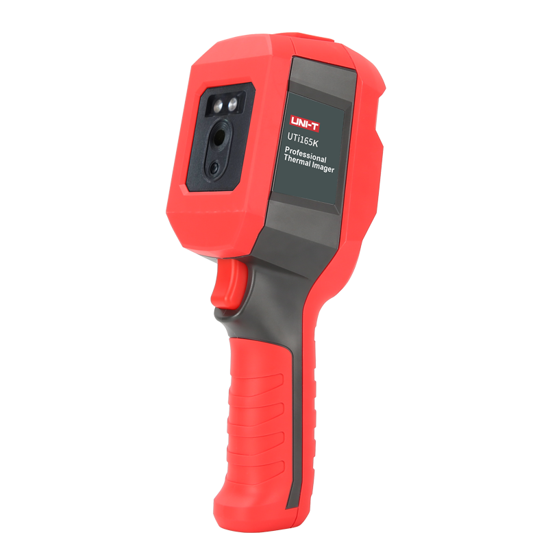 UNI-T Professional Thermal Imager UTi165K, 160×120 IR Resolution, 2.8” TFT LCD, Temperature Measurement Range 30~45°C, ±0.5°C Accuracy, 7 Color Palettes, 6-Hour Battery Life, Includes USB Type C and Micro SD Card