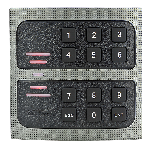 ZKTeco KR502 RFID Reader - 13.56 MHz Mifare, Read Range 2-8 cm, 34-bit Wiegand Output, External LED and Buzzer Control, Waterproof, Compatible with Various Card Types