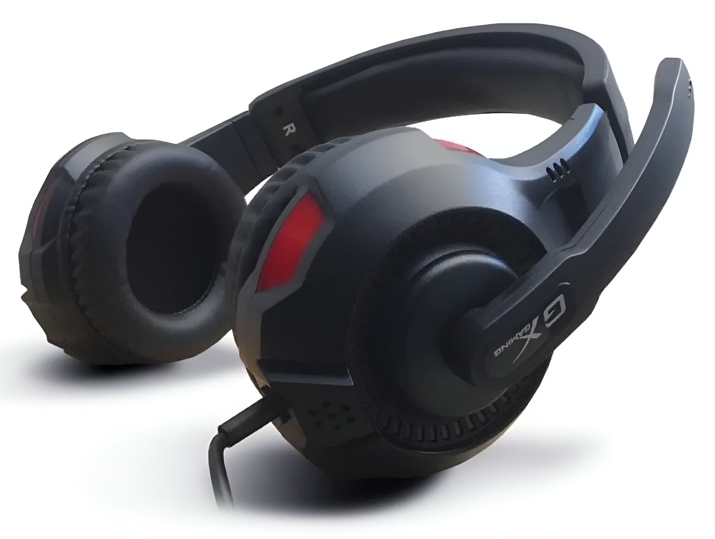 سماعة الألعاب Genius HS-G600V - صوت غامر مع وظيفة الاهتزاز، تصميم مريح، برامج تشغيل صوتية 40 مم، بطانة ناعمة فوق الأذن، تتضمن مقبسين مقاس 3.5 مم وUSB لقوة الاهتزاز، مثالية لجلسات الألعاب الممتدة
