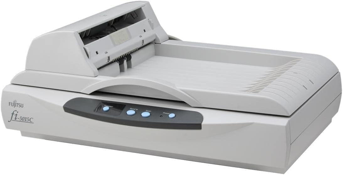 Fujitsu fi-5015C Image Scanner, 600 dpi, 15 ppm, ADF/Flatbed, USB 2.0