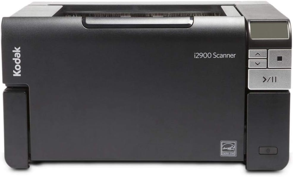 Kodak i2900 Duplex Document Scanner with Built-in Flatbed, 60 ppm, A4, 250-Sheet ADF, Intelligent Document Protection