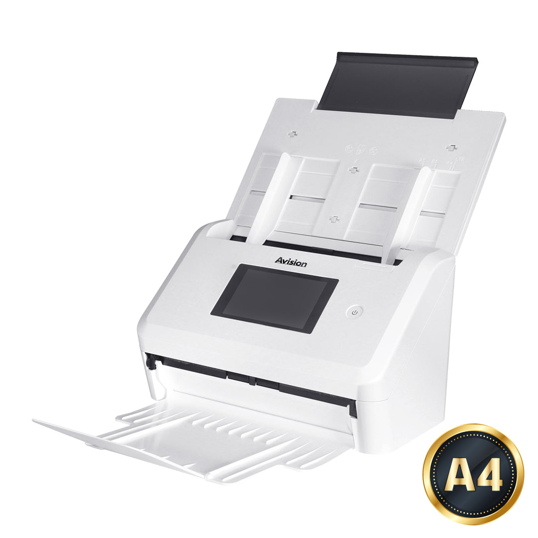 Avision AN335WL Network Scanner, 40 ppm/80 ipm, Duplex, Wi-Fi, LCD Touch Screen, 50-Sheet ADF