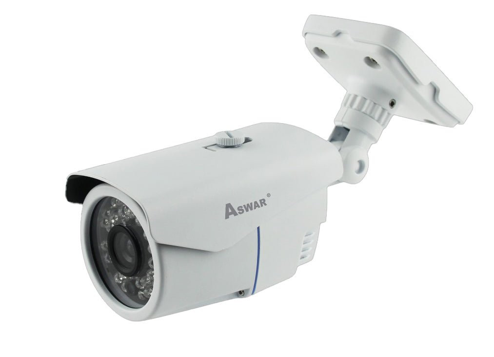 Aswar Camera AS HDZA-20F, 2MP High Definition Lens with Japanese Sony Technology, 3.6mm Fixed Aperture, Night Vision Up to 20m, IP66 Weather Resistance, Supports AHD, TVI, CVI, CVBS Systems