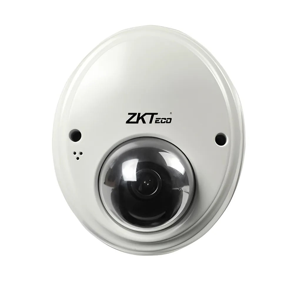 ZKTeco ZKMD470 Camera - 1MP Mini Dome IP Camera, 1280×720 Resolution, WDR, H.264 Compression, 30fps, Compact Design, Built-in Microphone, PoE Optional, Motion Detection, Supports TF Card Up to 32GB.