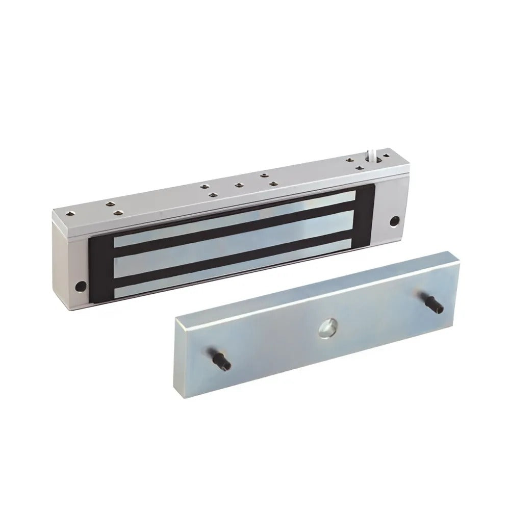 Elock 300 Electromagnetic Lock - 300lbs Holding Force, 12V/24VDC, Fail Safe Type, Current Consumption 300mA/165mA, Optional Mounting Brackets Available