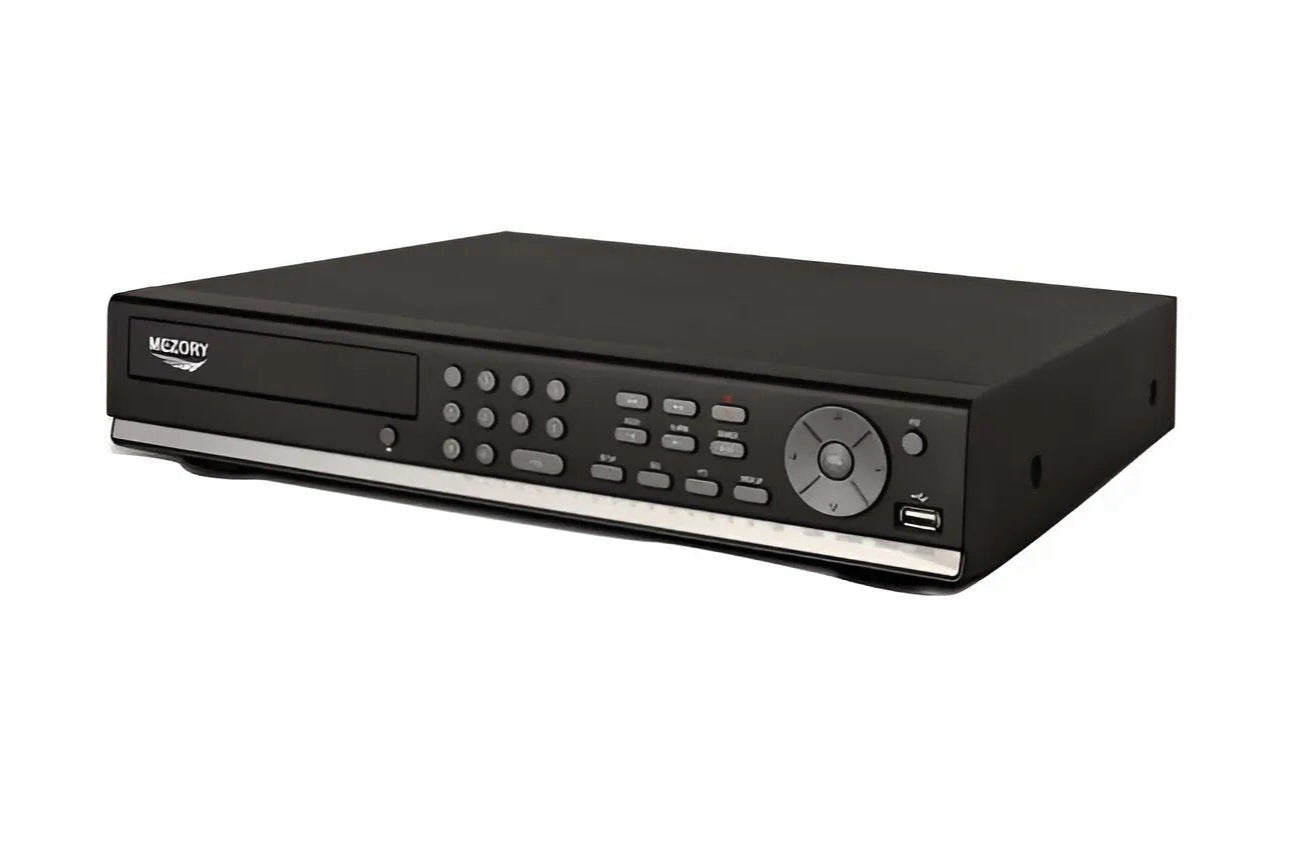 Mezory DVR MZ DV 2412 - 8 Channel Quadplex DVR, 8 Video Inputs, 4 Audio Inputs, H.264 Video Compression, 240fps Display/120fps Recording, Smartphone Viewer, LAN & USB Connectivity.