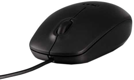 Dell Optical USB Wired Mouse MS111 - 1000 DPI Optical Tracking, 3 Buttons, 4-Pin USB Type A Connection, 180cm Cable Length, Durable Design, Ideal for Everyday Use