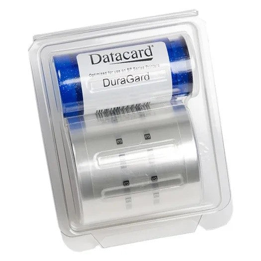 Entrust DuraGard 508808-001 Secure Globe Laminate، يطبع 350 بطاقة/لفة، متوافق مع CD880، CD800، SD460، حماية من الحافة إلى الحافة، رقع سميكة من البوليستر