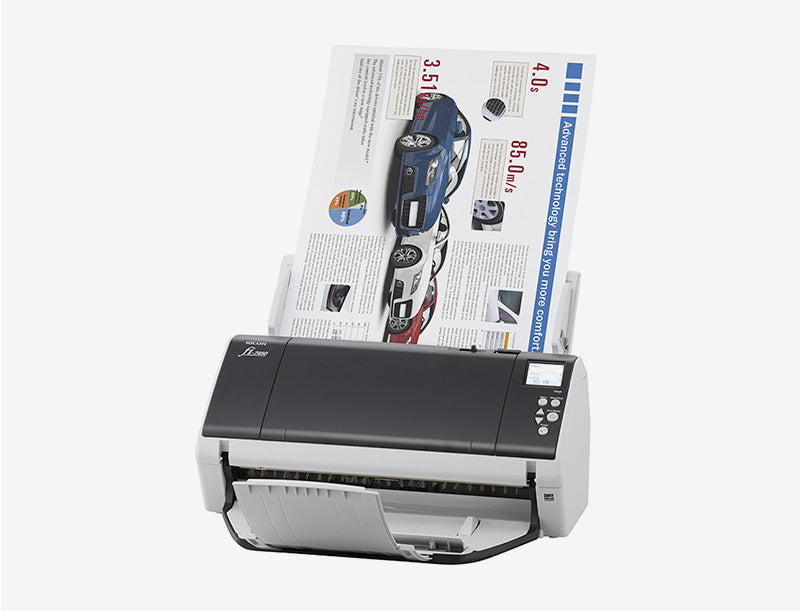 Fujitsu fi-7480, High-Speed A3 Document Scanner, 80 ppm Simplex & 160 ipm Duplex, PaperStream IP Driver for OCR Accuracy, 100-Sheet ADF Capacity, Skew Reducer & Ultrasonic Multi-Feed Detection, Compact Design for Streamlined Workflow