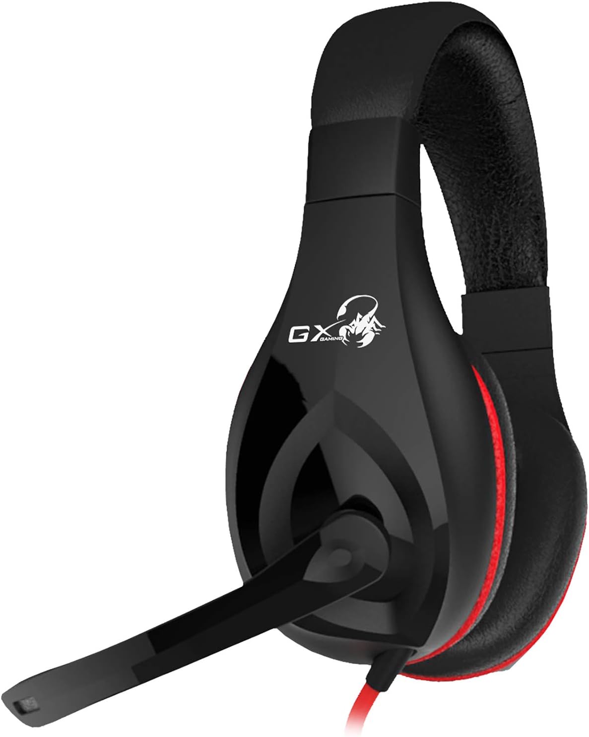 Genius Gaming Headphone HS-G560 – Ø40 Driver Unit, 91 dB Sensitivity, 20 Hz – 20K Hz Frequency Response, 2 m Cable Length, 3.5 mm Jack Connection, Includes Microphone, Ideal for Gaming and Multimedia