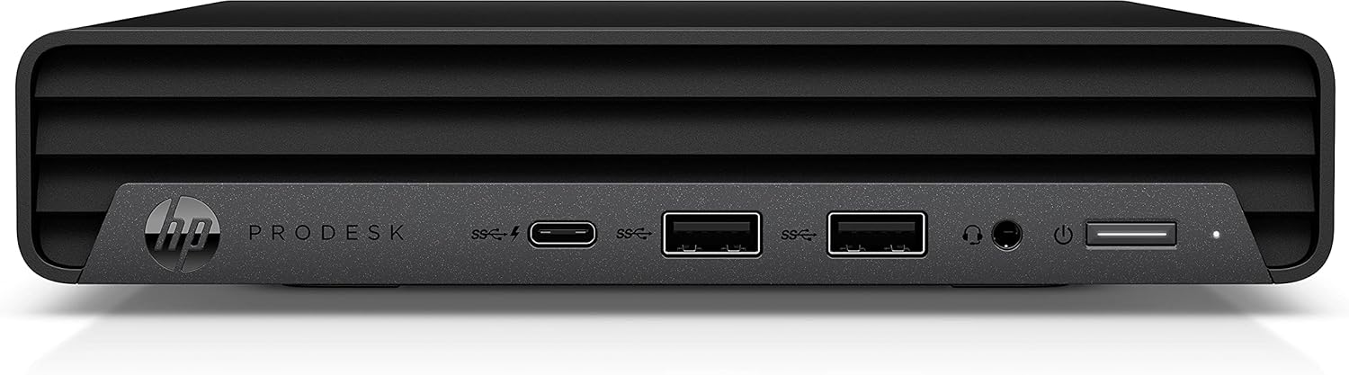 HP ProDesk 600 G5 Mini PC, Intel Core i5-9500T 2.2 GHz, 8 GB DDR4 RAM, 256 GB SSD, Integrated Intel UHD Graphics 630, Windows 10 Pro.