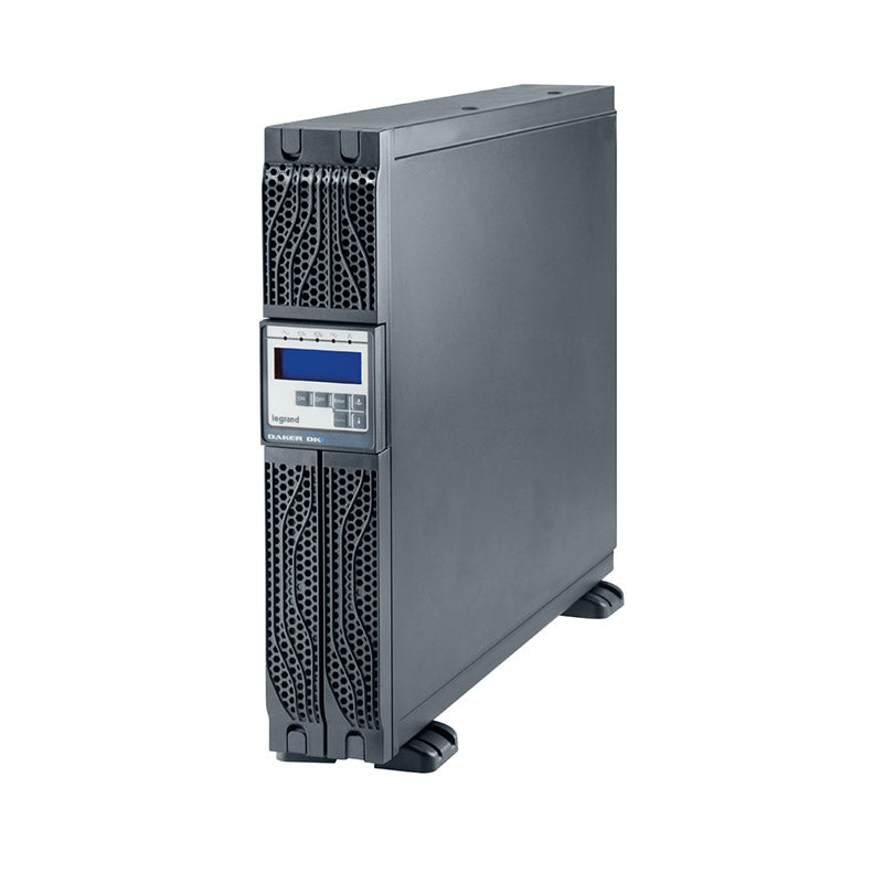 LEGRAND DAKER DK Plus 6000VA، جهاز UPS متصل بالإنترنت، طاقة مقدرة 6000VA، خرج 5400 واط، خرج موجة جيبية، استقلالية كاملة لمدة 6 دقائق، تصميم قابل للتركيب على الرف، معامل القدرة 0.9، رقم القطعة 310174.