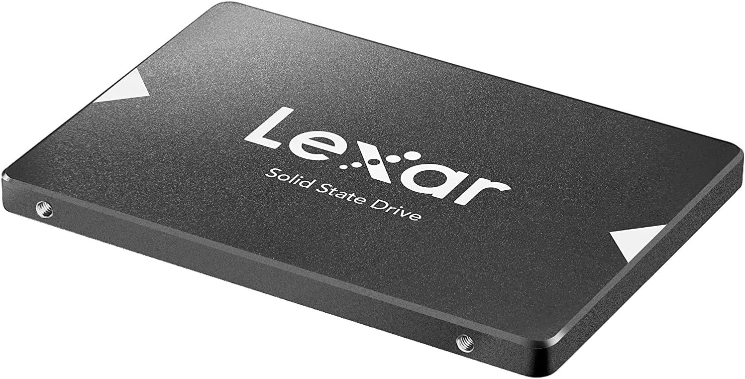 قرص SSD Lexar NS100 بسعة 512 جيجابايت ومنفذ SATA III - مقاس 2.5 بوصة - سرعة قراءة تصل إلى 550 ميجابايت/ثانية - مقاوم للصدمات والاهتزازات - مثالي لترقية أجهزة الكمبيوتر المحمولة وأجهزة الكمبيوتر الشخصية