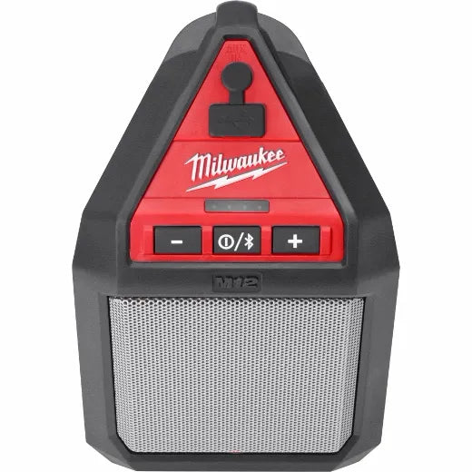 Milwaukee M12™ Wireless Jobsite Speaker – Loud, Durable, and Compact Sound Solution