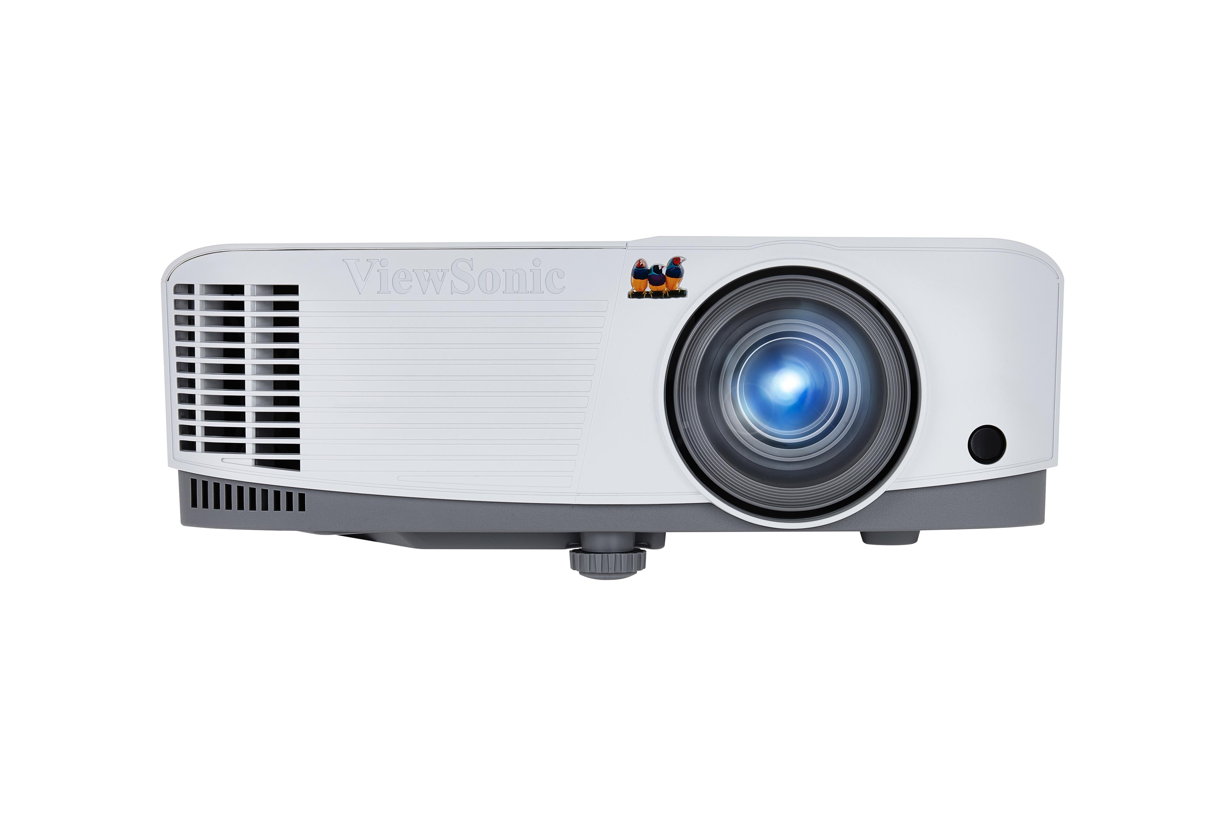 جهاز عرض ViewSonic TR-PA503S، 3,800 لومن، دقة SVGA (800 × 600)، تقنية SuperColor™، نسبة إسقاط 1.96 إلى 2.15:1، HDMI، 2x مدخلات VGA، مكبر صوت مدمج 2 وات، نسبة تباين 22,000:1، عمر المصباح 15,000 ساعة.