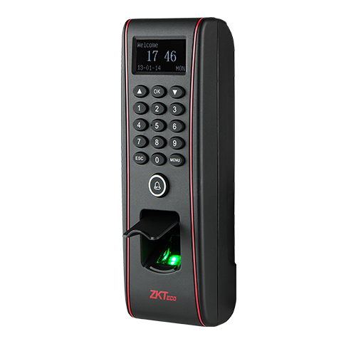 ZKTeco TF1700 Fingerprint Access Control & Time Attendance Terminal, 3,000 Fingerprints, 10,000 Cards, 50,000 Logs, IP65 Waterproof, TCP/IP, RS485, USB, OLED Display, Infrared Detection, Compact Design