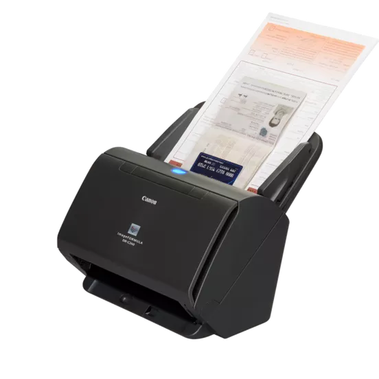 Canon imageFORMULA DR-C240 Duplex Office Document Scanner with 600 dpi CMOS Sensor, 60-Sheet ADF, Passport & ID Scanning Support, High-Speed USB, and CaptureOnTouch Pro Software – 45 ppm / 90 ipm for High-Volume Workflows